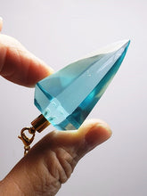 Load image into Gallery viewer, Aqua Blue Andara Crystal Pendulum