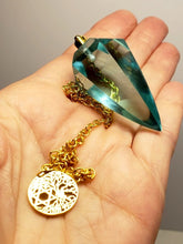 Load image into Gallery viewer, Aqua Blue Andara Crystal Pendulum