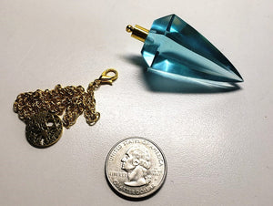 Aqua Blue Andara Crystal Pendulum