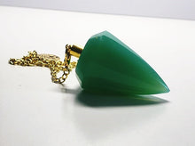 Load image into Gallery viewer, Opalescent Green Andara Crystal Pendulum