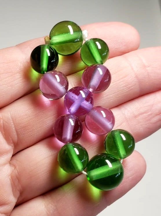 Green Violet Flame Andara Crystal Healing Tool