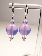 Load image into Gallery viewer, Lavender Opalescent Andara Crystal Earrings