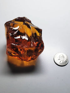 Amber Traditional Andara Crystal 224g