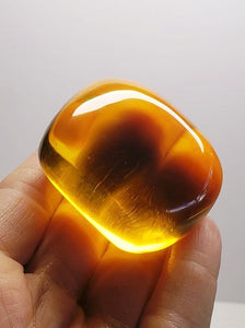 Amber - Light Andara Crystal Hand Piece 96g