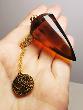 Load image into Gallery viewer, Amber Andara Crystal Pendulum