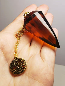 Amber Andara Crystal Pendulum