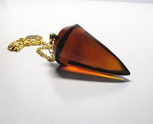 Load image into Gallery viewer, Amber Andara Crystal Pendulum