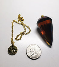 Load image into Gallery viewer, Amber Andara Crystal Pendulum