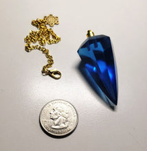 Load image into Gallery viewer, Blue Andara Crystal Pendulum