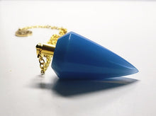 Load image into Gallery viewer, Opalescent - Blue Andara Crystal Pendulum