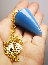 Load image into Gallery viewer, Opalescent - Blue Andara Crystal Pendulum