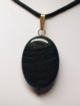 Load image into Gallery viewer, Obsidian - Golden Sheen Therapeutic Pendant C