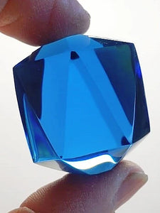 Blue Andara Crystal Icosahedron 39g