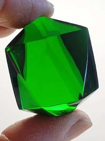 Green Andara Crystal Icosahedron 40g