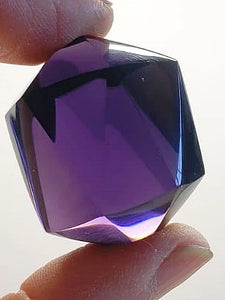 Purple Andara Crystal Icosahedron 36g