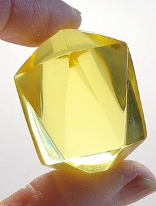 Yellow Andara Crystal Icosahedron 45g