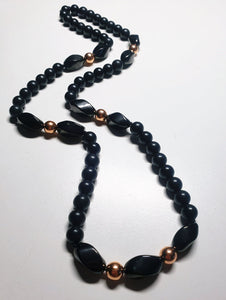 Copper with Shungite Necklace 8+mm 24.75inch