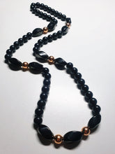 Load image into Gallery viewer, Copper with Shungite Necklace 8+mm 26inch