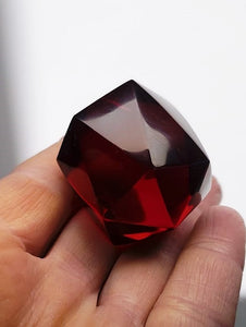 Red Deep Andara Crystal Icosahedron 52g