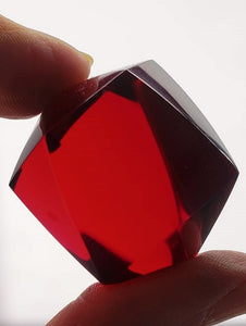 Red Deep Andara Crystal Icosahedron 52g