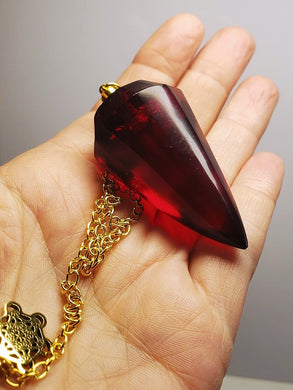 Red - Deep Andara Crystal Pendulum