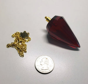 Red - Deep Andara Crystal Pendulum