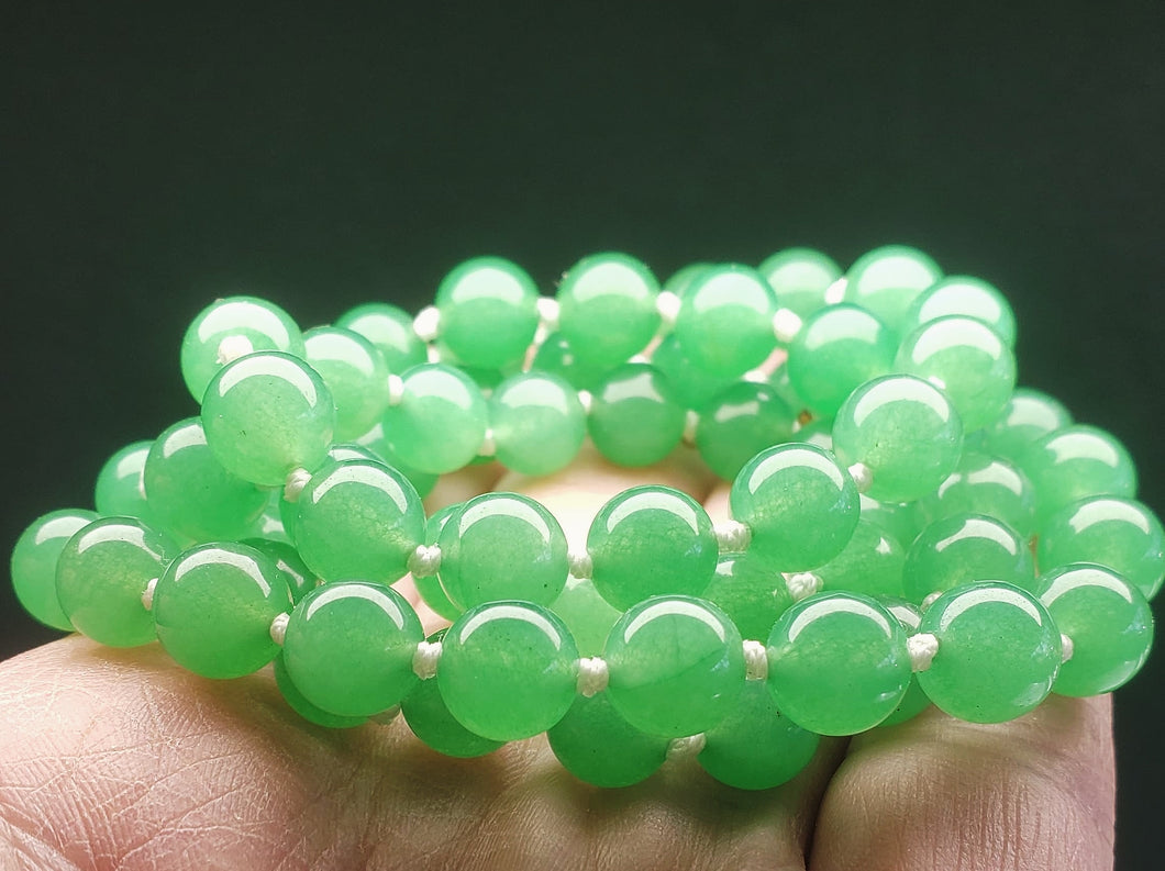 Aventurine - Emerald Green EO++ 8+mm 25.5inch