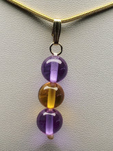 Load image into Gallery viewer, Golden Violet Healing Flame Andara Crystal Pendant