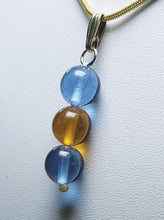 Load image into Gallery viewer, Golden Violet Healing Flame Andara Crystal Pendant