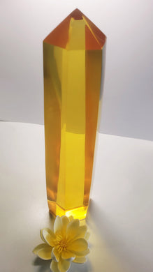 Yellow- Golden Andara Crystal Generator 12.5 inch