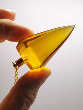 Load image into Gallery viewer, Yellow - Golden Andara Crystal Pendulum