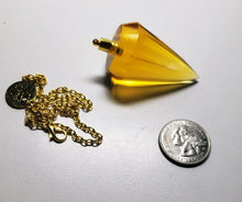 Load image into Gallery viewer, Yellow - Golden Andara Crystal Pendulum