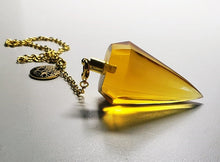 Load image into Gallery viewer, Yellow - Golden Andara Crystal Pendulum