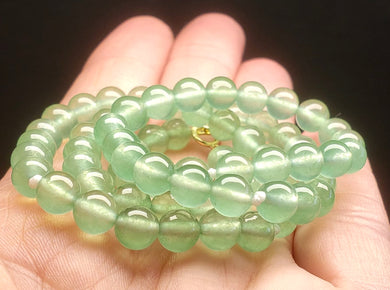 Chalcedony - Green EO+ 6+mm 18inch