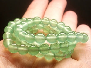 Chalcedony - Green EO+ 6+mm 19inch