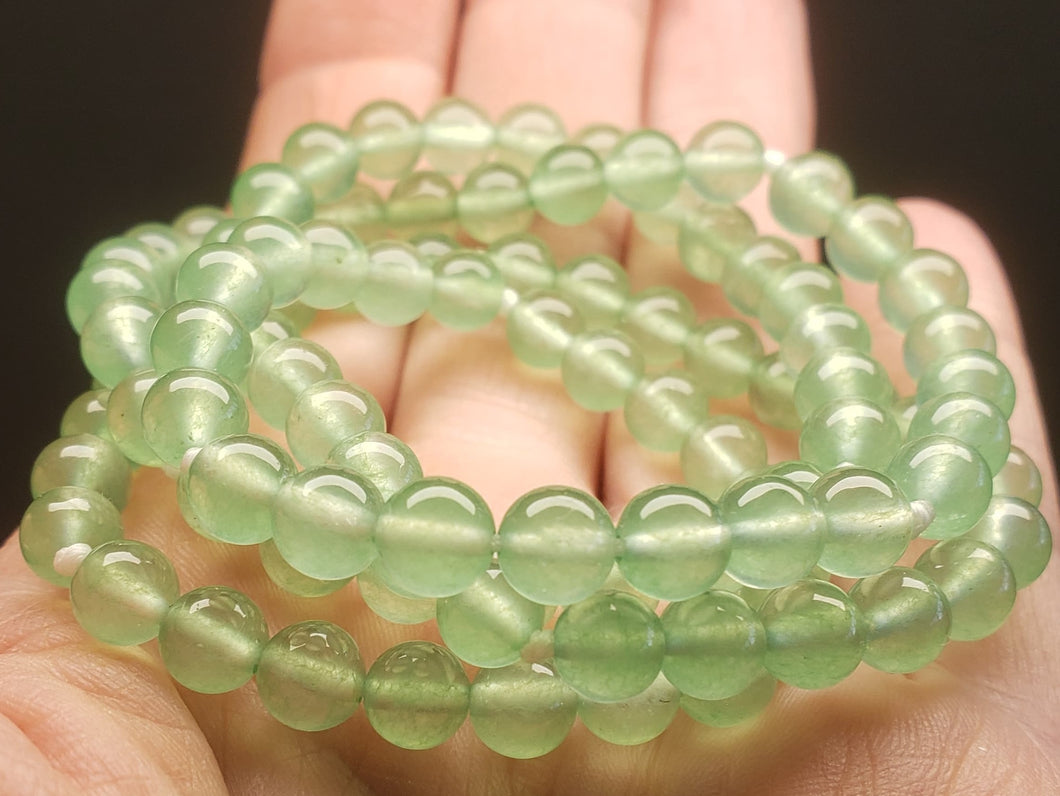 Chalcedony - Green EO+ 6+mm 25inch