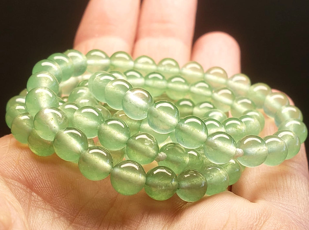 Chalcedony - Green EO+ 6+mm 25.75inch