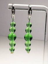 Load image into Gallery viewer, Green Andara Crystal Earrings