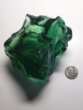 Load image into Gallery viewer, Green with touch Silver Traditional Andara Crystal 606g