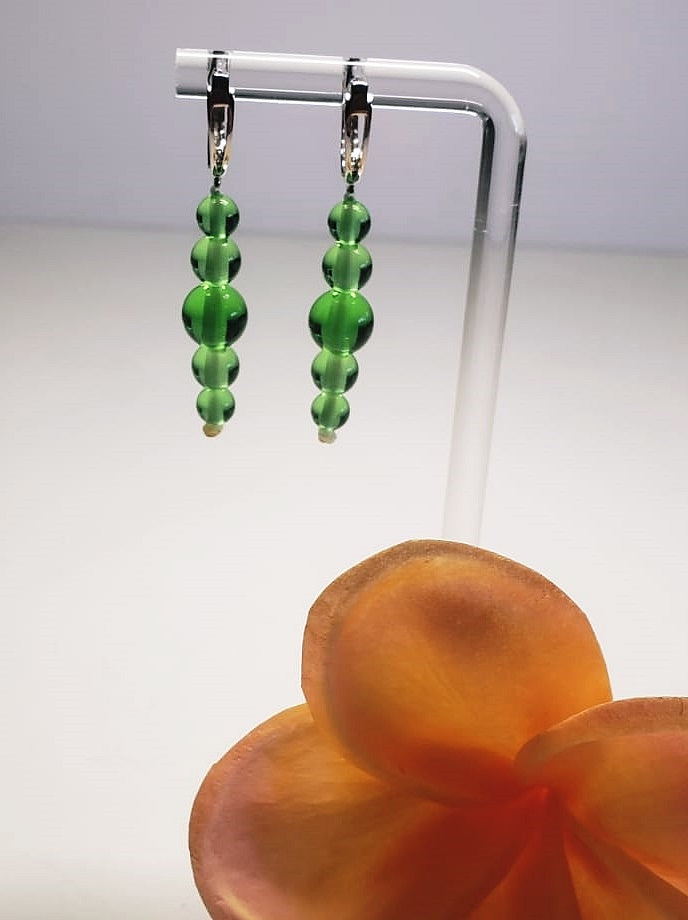 Green Andara Crystal Earrings