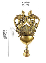 Load image into Gallery viewer, Brass Hanging Diya with Bell