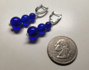 Indigo Andara Crystal Earrings