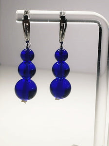 Indigo Andara Crystal Earrings