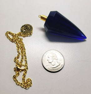 Indigo Andara Crystal Pendulum