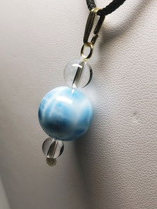 Larimar Therapeutic Pendant 25.9ct