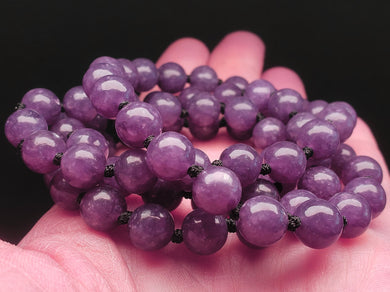 Lepidolite - Purple EO+ 8+mm 26.5inch