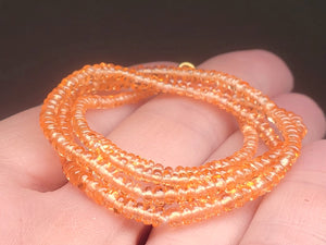 Mandarin Garnet EO++ 2.5-3mm 16.25inch