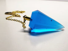 Load image into Gallery viewer, Blue - Medium Bright Andara Crystal Pendulum