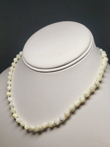 Mother of Pearl  EO+ 6mm 14-15.5inch adjustable Kid's Necklace