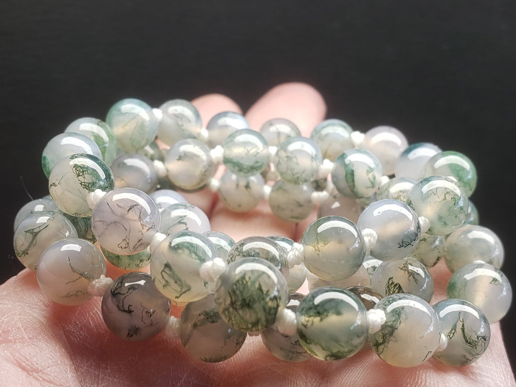 Agate - Moss EO++ 8+mm 25.5inch